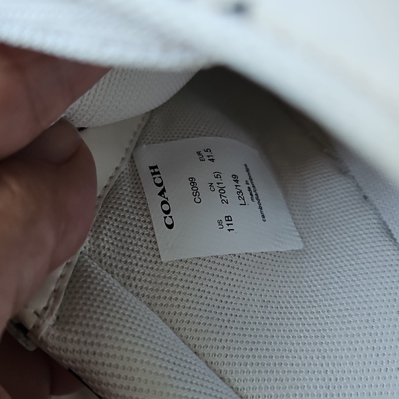 Coach Lowline Daisy Leather Sneakers, Size 11 - Picture 10 of 11